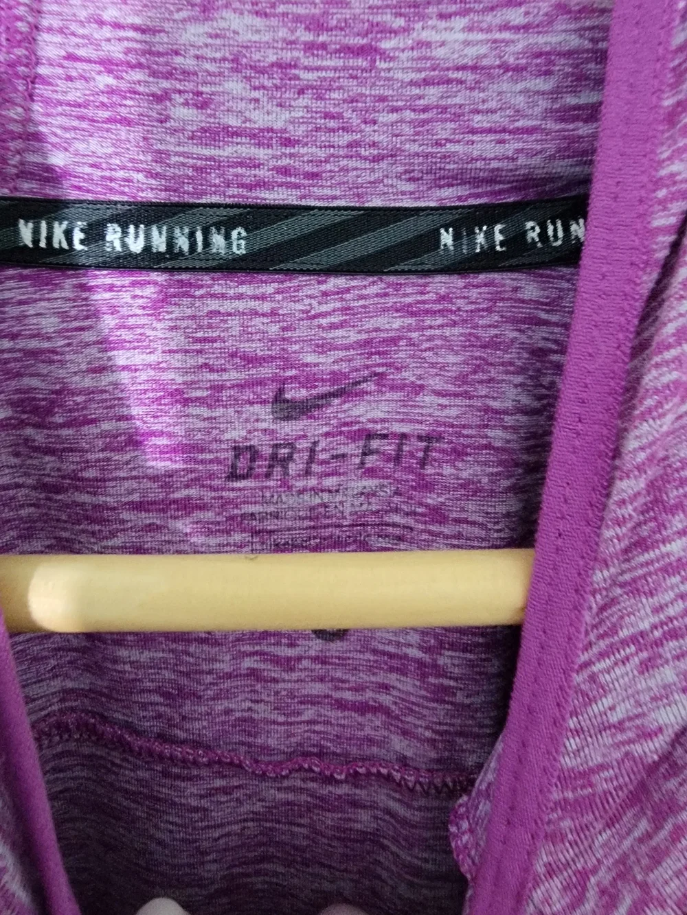 Nike Women's Dri-FIT Purple Long-Sleeve Hoodie Top